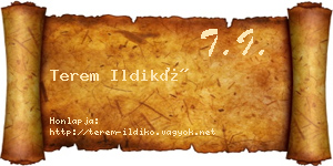 Terem Ildikó névjegykártya